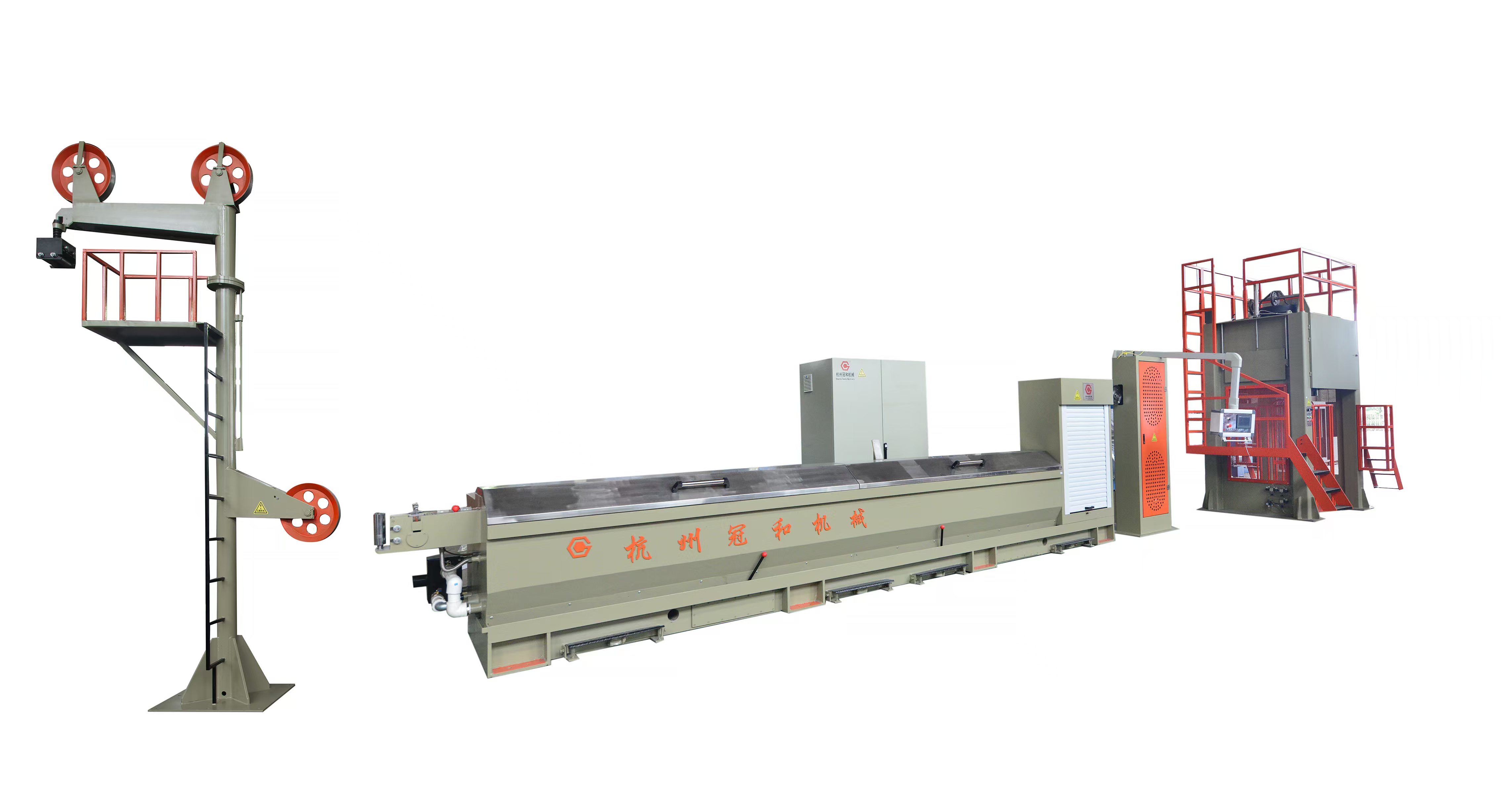  LHT-8/450環保型一列式型銅鋁線拉絲機組